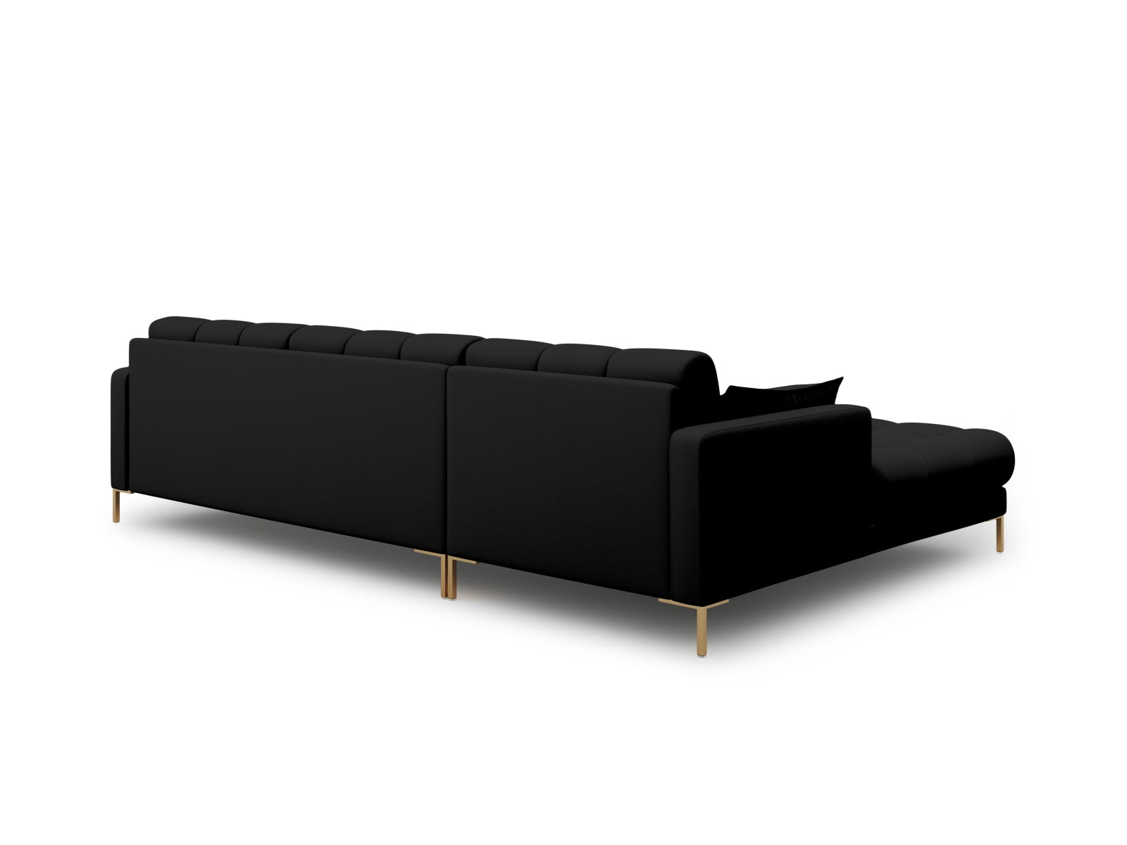 Mamaia Ecksofa links 5 Sitzer in Black/Gold präsentiert im Onlineshop von KAQTU Design AG. Ecksofa links ist von Micadoni