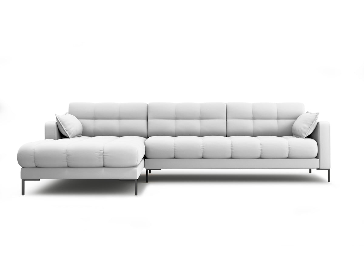 Mamaia Ecksofa links 5 Sitzer in Light Grey/Schwarz-Neve präsentiert im Onlineshop von KAQTU Design AG. L-Sofa links ist von Micadoni