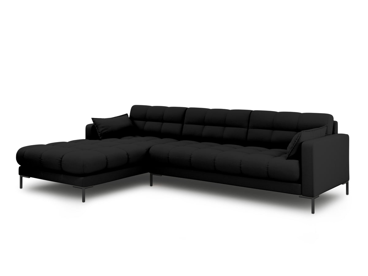 Mamaia Ecksofa links 5 Sitzer in Black/Schwarz-Neve präsentiert im Onlineshop von KAQTU Design AG. L-Sofa links ist von Micadoni