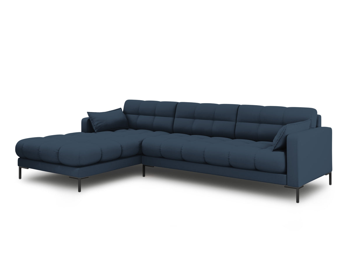 Mamaia Ecksofa links 5 Sitzer in Blue/Schwarz-Neve präsentiert im Onlineshop von KAQTU Design AG. L-Sofa links ist von Micadoni