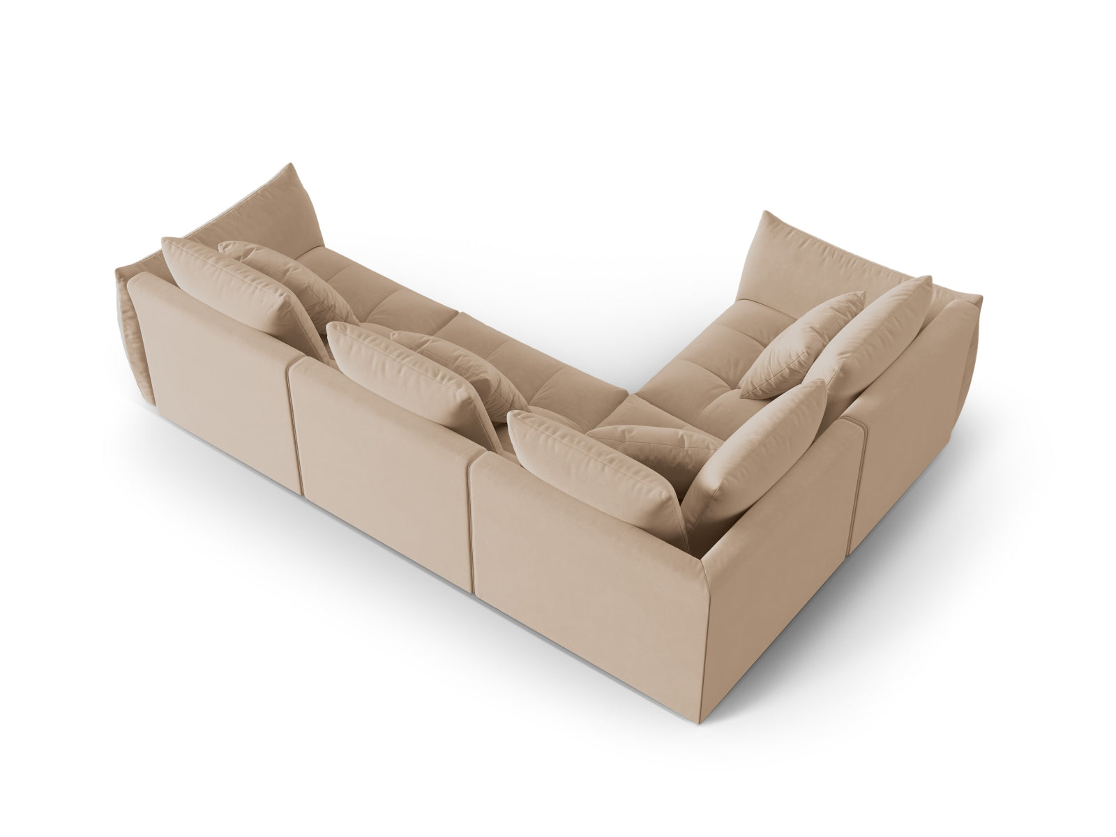 Erleben Sie das stilvolle Bloom Velour Modular Ecksofa links von Micadoni – ein 3-Sitzer im modernen Boho-Design, perfekt für Ihr Wohnzimmer. Viele Farben verfügbar!