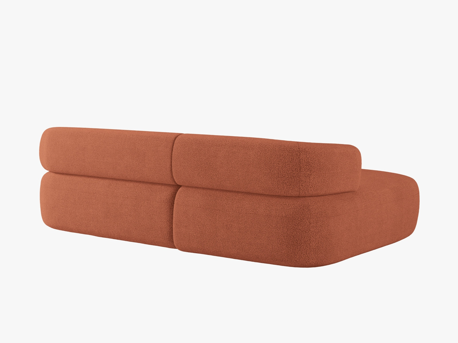 Jenny Ecksofa links 5 Sitzer in Brick präsentiert im Onlineshop von KAQTU Design AG. Ecksofa links ist von Micadoni