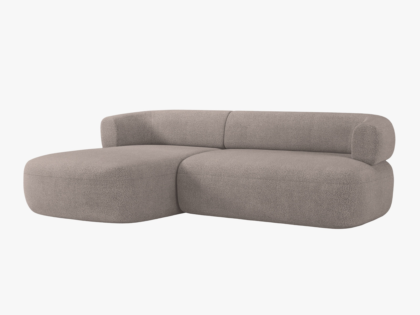 Jenny Ecksofa links 5 Sitzer in Light Brown präsentiert im Onlineshop von KAQTU Design AG. Ecksofa links ist von Micadoni