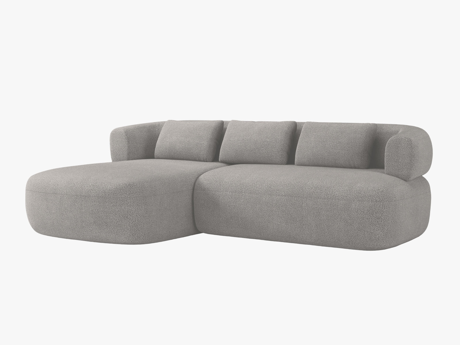 Jenny Ecksofa links 5 Sitzer in Light Grey präsentiert im Onlineshop von KAQTU Design AG. Ecksofa links ist von Micadoni