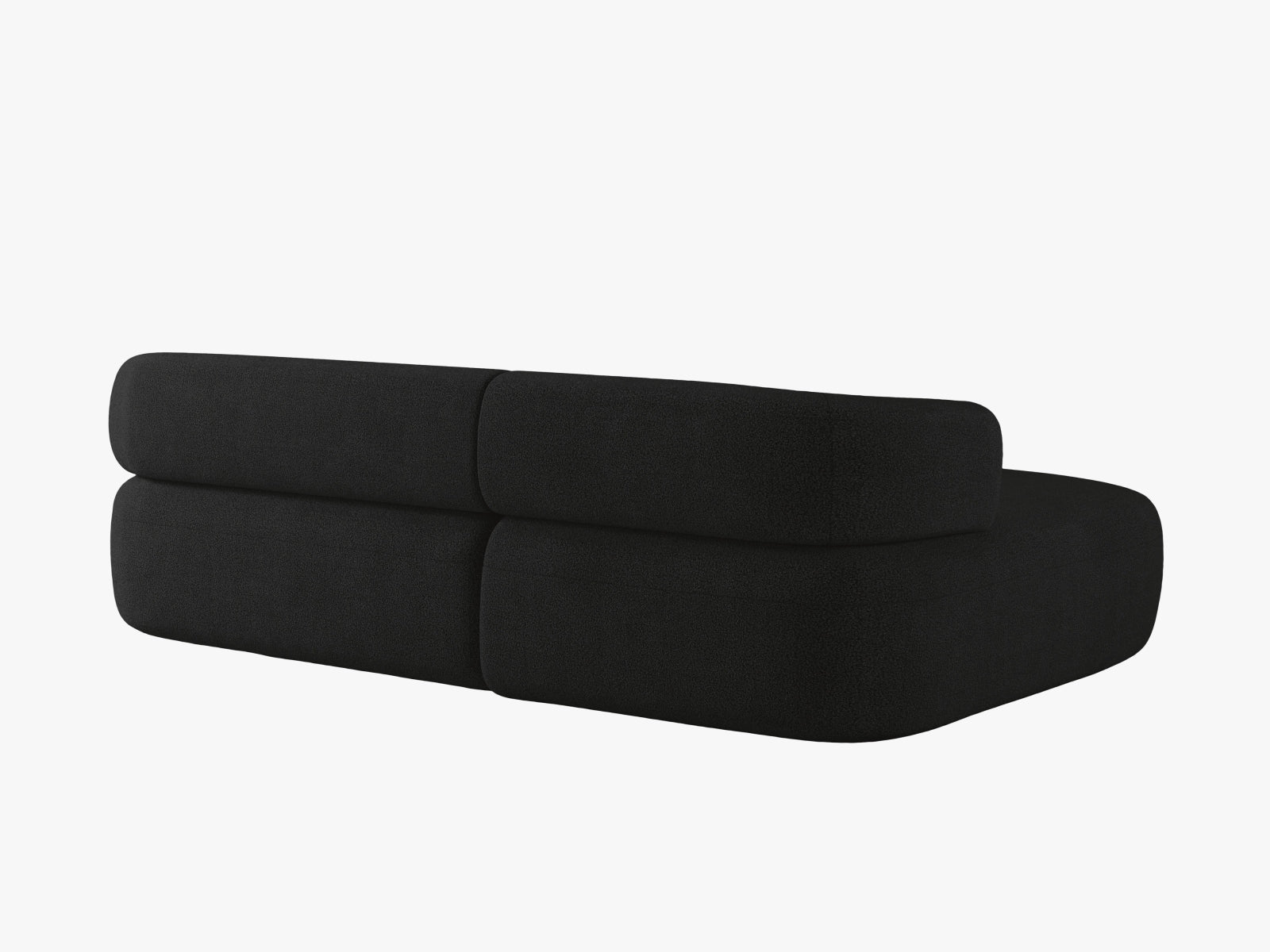 Jenny Ecksofa links 5 Sitzer in Black präsentiert im Onlineshop von KAQTU Design AG. Ecksofa links ist von Micadoni