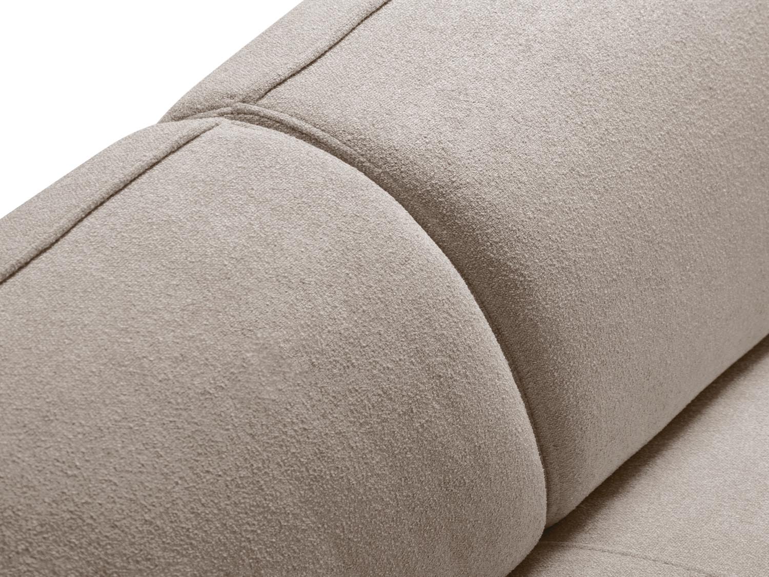 Entdecken Sie das Hailey Boucle Ecksofa links von Micadoni – ein stilvolles 5-Sitzer Sofa, das modernen Komfort und Eleganz vereint.