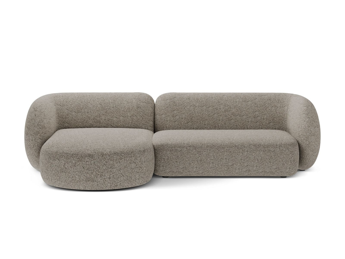 3-Sitzer Ecksofa links modular Kate in Beige Melange-Puente präsentiert im Onlineshop von KAQTU Design AG. Ecksofa links ist von Micadoni