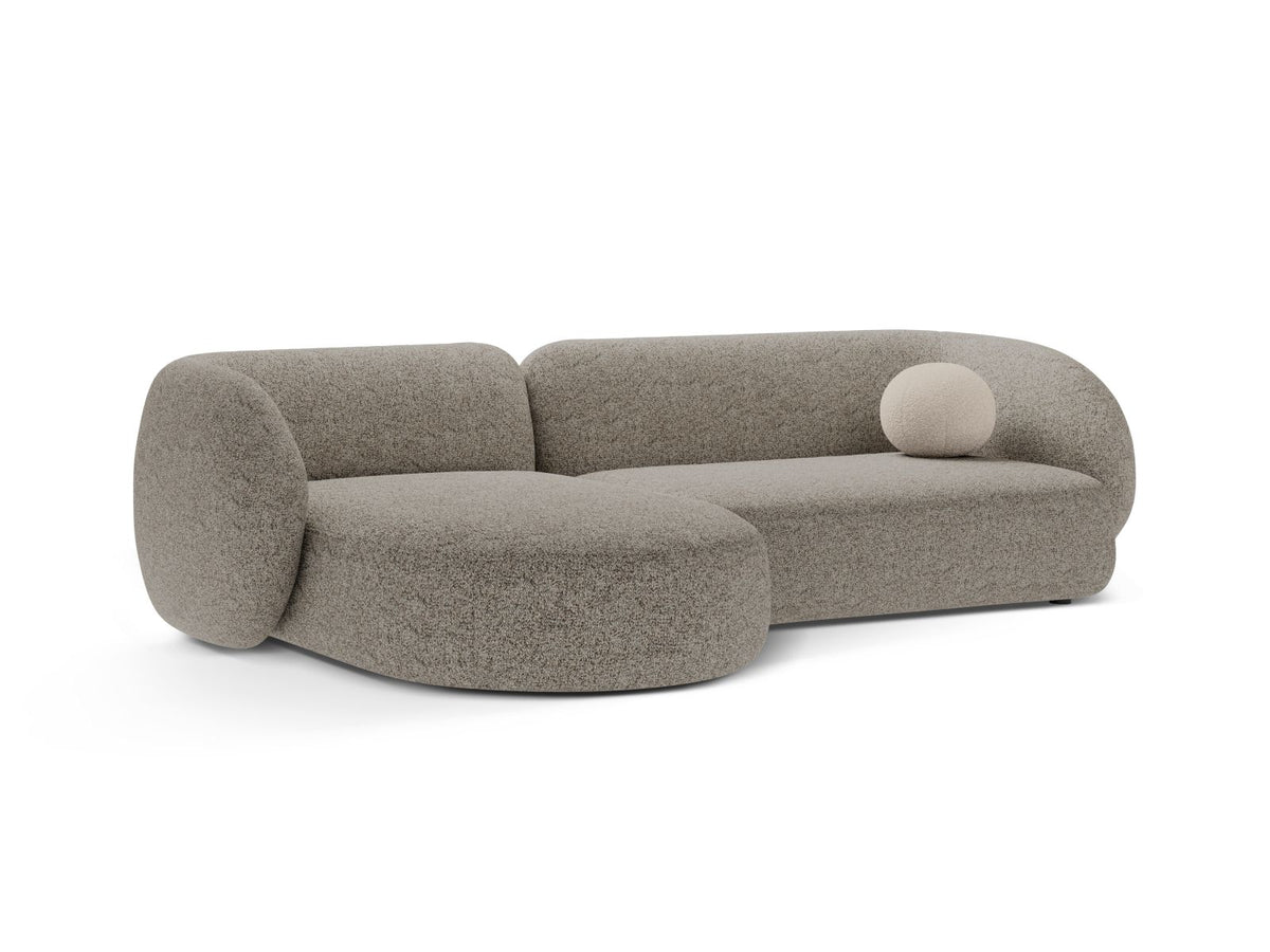 3-Sitzer Ecksofa links modular Kate in Beige Melange-Puente präsentiert im Onlineshop von KAQTU Design AG. Ecksofa links ist von Micadoni