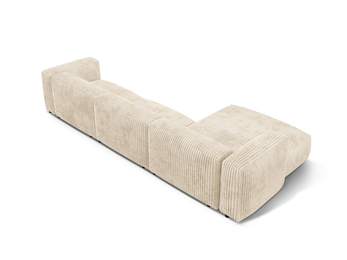 Martina Modulares Ecksofa links 3 Sitzer in Light Beige-Tilia präsentiert im Onlineshop von KAQTU Design AG. L-Sofa links ist von Micadoni