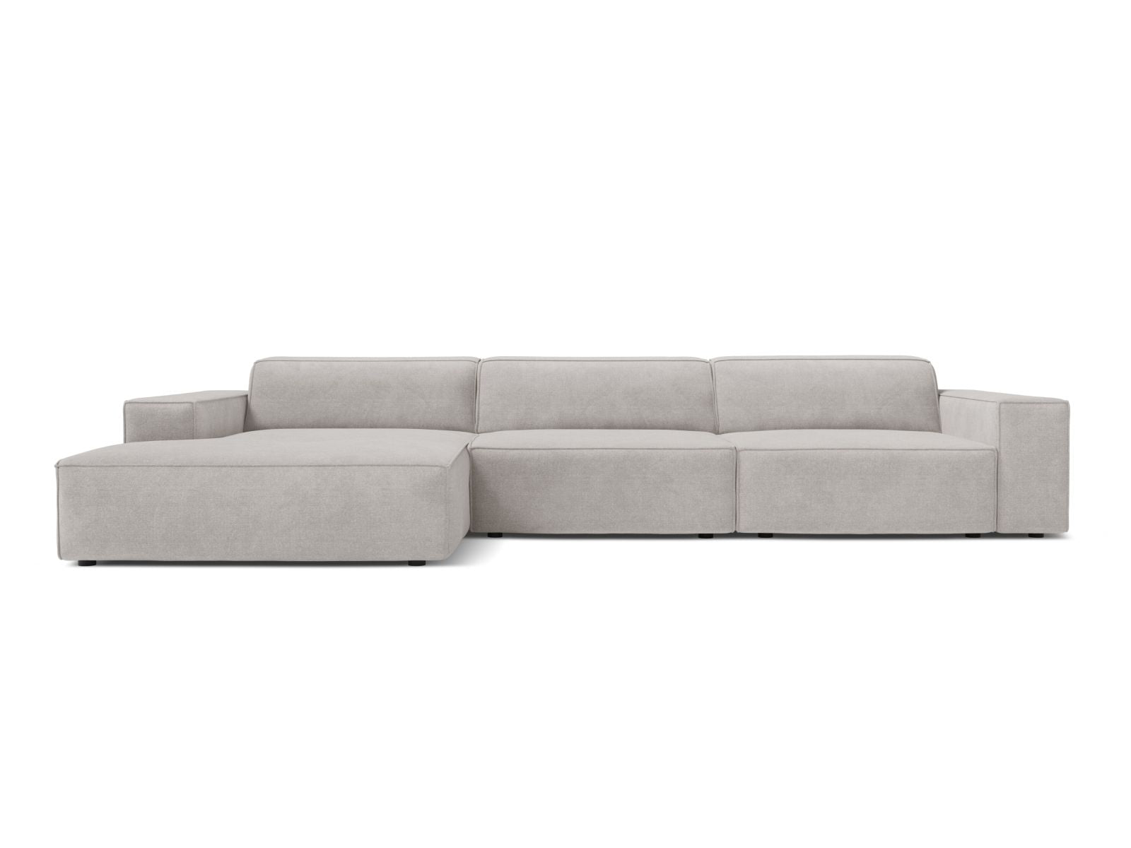 4-Sitzer Ecksofa links modular Jodie in Light Grey-Liberty präsentiert im Onlineshop von KAQTU Design AG. Ecksofa links ist von Micadoni
