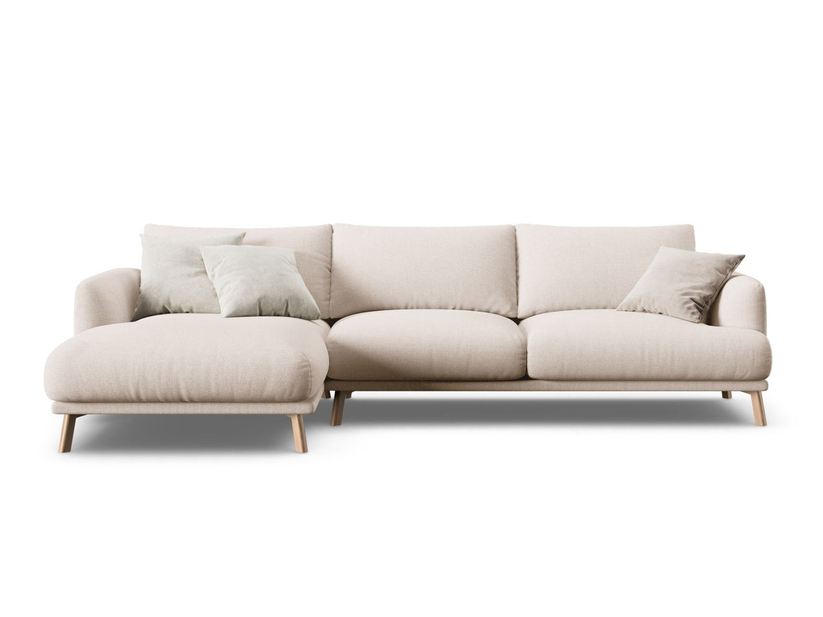 4-Sitzer Ecksofa links Naomi in Beige-Liberty präsentiert im Onlineshop von KAQTU Design AG. Ecksofa links ist von Micadoni