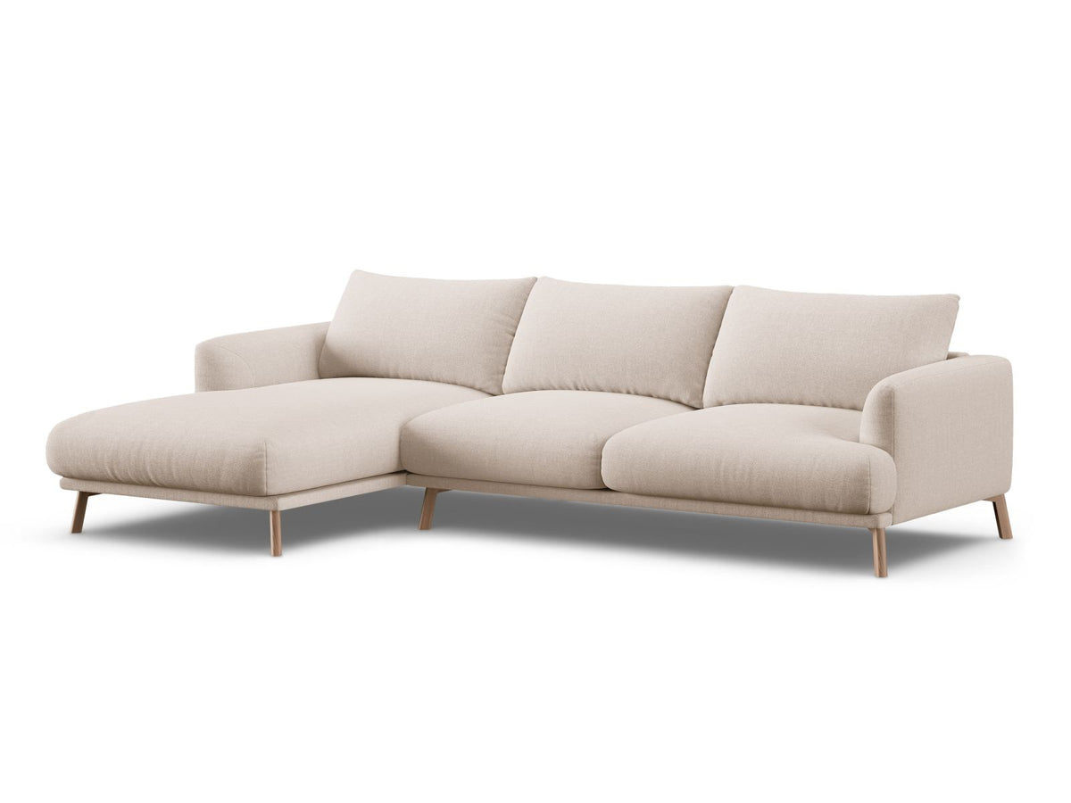 4-Sitzer Ecksofa links Naomi in Beige-Liberty präsentiert im Onlineshop von KAQTU Design AG. Ecksofa links ist von Micadoni