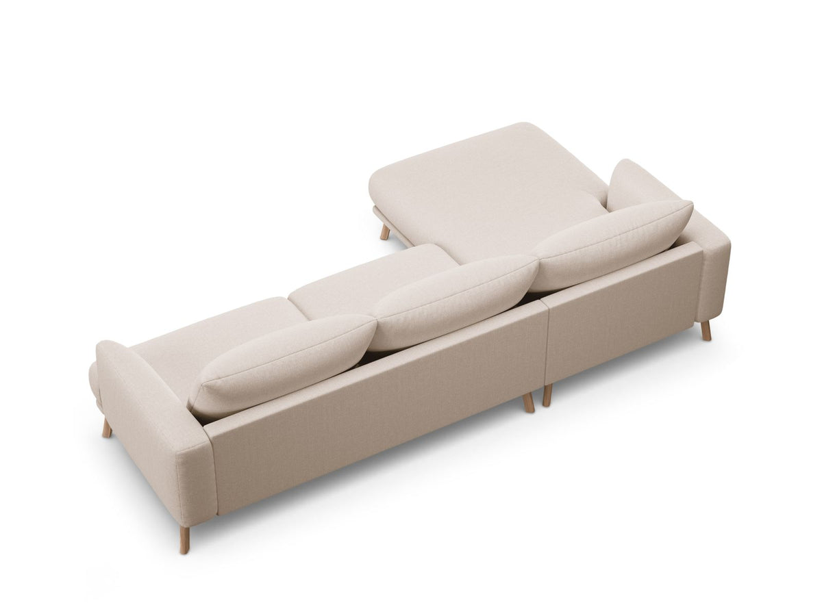 4-Sitzer Ecksofa links Naomi in Beige-Liberty präsentiert im Onlineshop von KAQTU Design AG. Ecksofa links ist von Micadoni