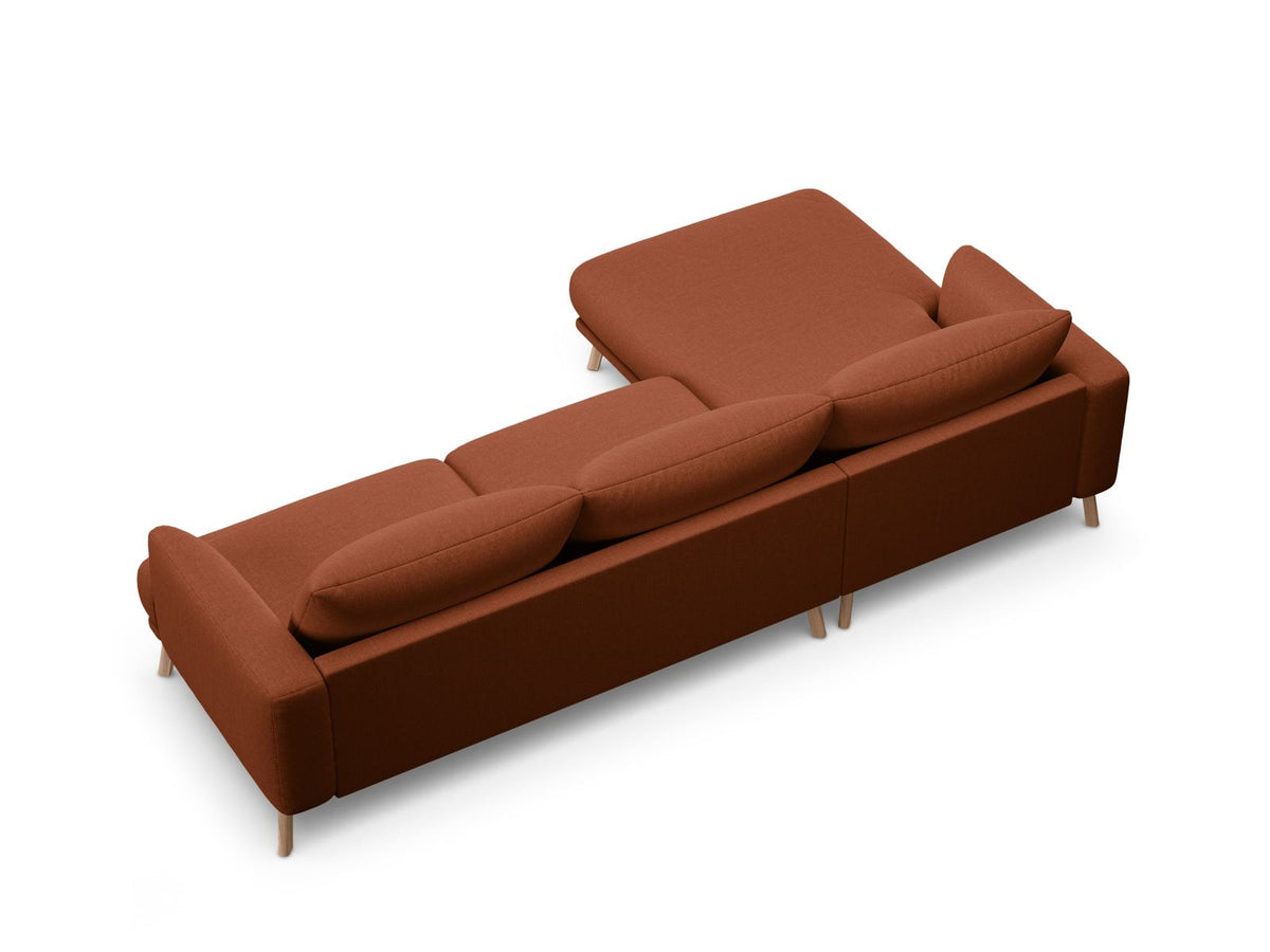 4-Sitzer Ecksofa links Naomi in Brick-Liberty präsentiert im Onlineshop von KAQTU Design AG. Ecksofa links ist von Micadoni
