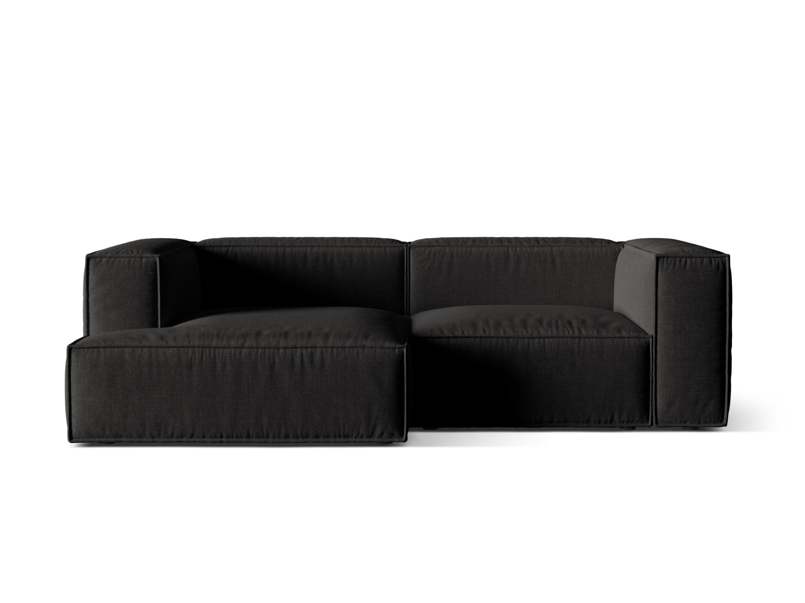 Nuria Modulares Ecksofa links 3 Sitzer in Black präsentiert im Onlineshop von KAQTU Design AG. Ecksofa links ist von Micadoni