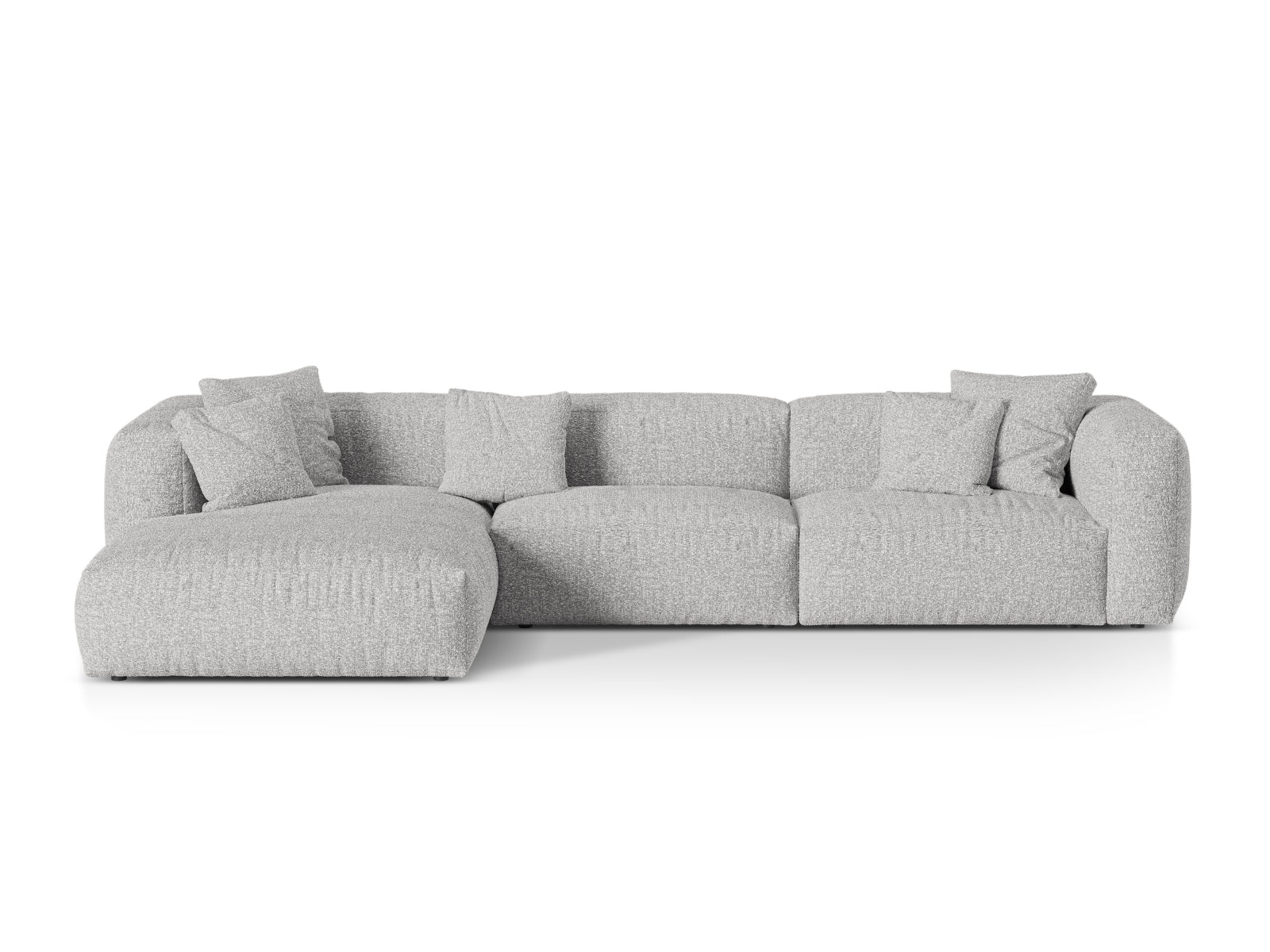 3-Sitzer XL Modular Ecksofa links Martina in Silver-Monet präsentiert im Onlineshop von KAQTU Design AG. Ecksofa links ist von Micadoni