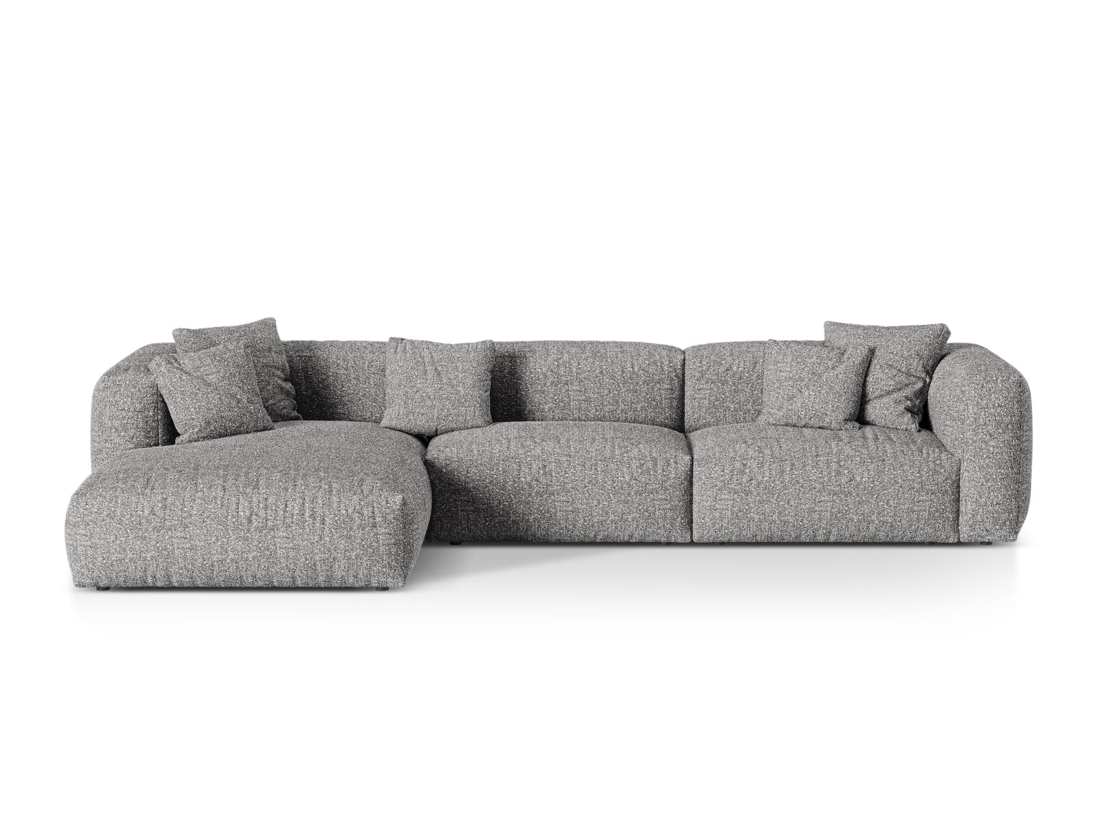 3-Sitzer XL Modular Ecksofa links Martina in Graphite-Monet präsentiert im Onlineshop von KAQTU Design AG. Ecksofa links ist von Micadoni