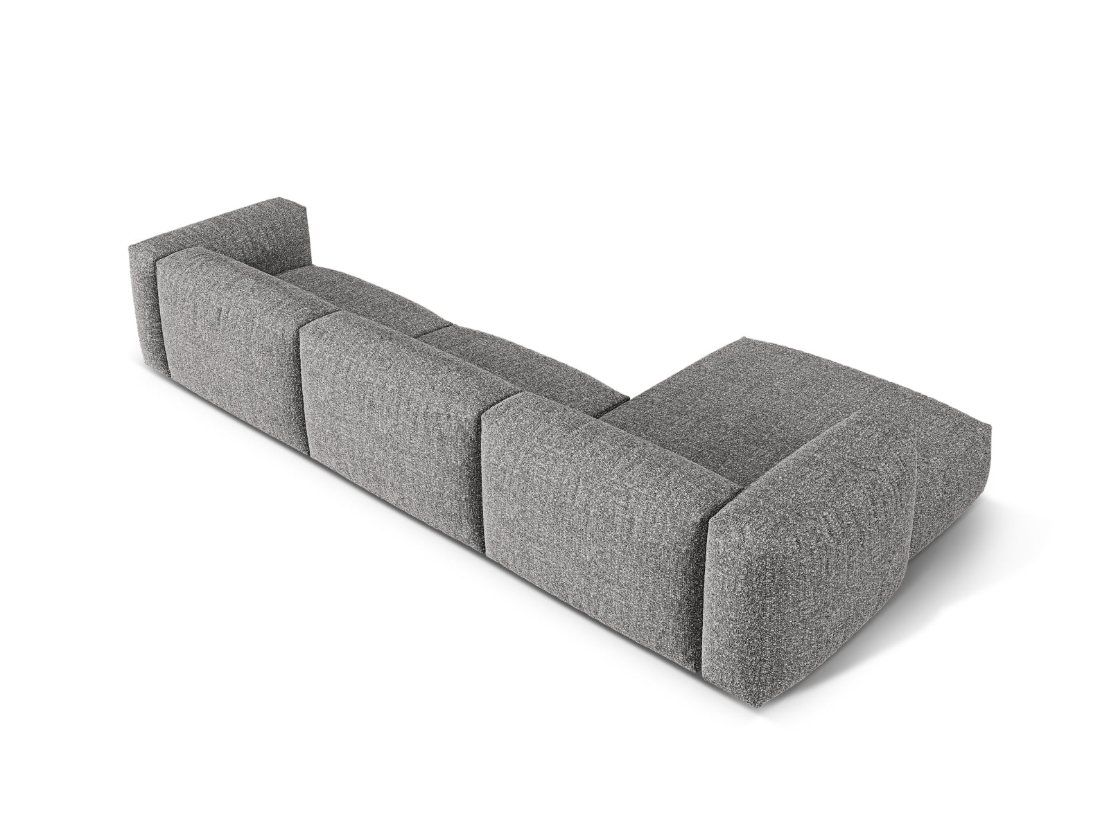 Modernes 3-Sitzer XL Ecksofa links Martina in edlem Graphit, perfekt für gemütliche und stilvolle Wohnambiente von Micadoni.