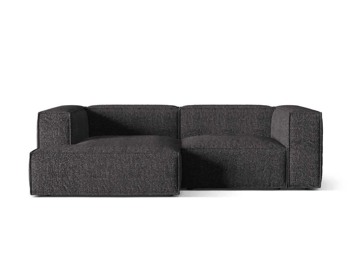 Nuria Boucle Modular Ecksofa links 3 Sitzer in Anthracite-Monet präsentiert im Onlineshop von KAQTU Design AG. L-Sofa links ist von Micadoni
