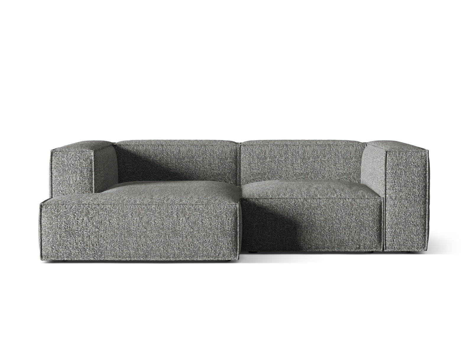 Nuria Boucle Modular Ecksofa links 3 Sitzer in Graphite-Monet präsentiert im Onlineshop von KAQTU Design AG. L-Sofa links ist von Micadoni