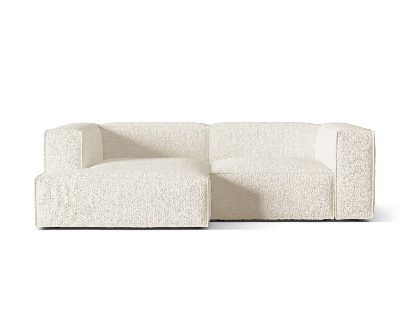 Nuria Boucle Modular Ecksofa links 3 Sitzer in Ivory-Monet präsentiert im Onlineshop von KAQTU Design AG. L-Sofa links ist von Micadoni