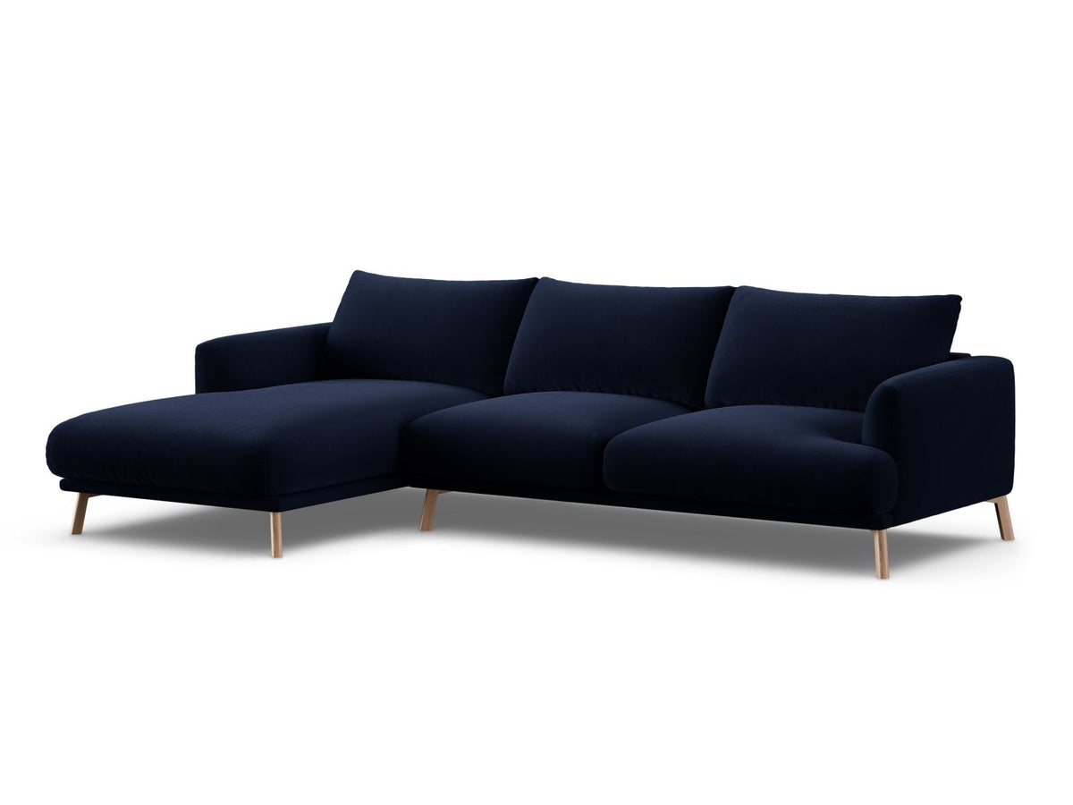 4-Sitzer Ecksofa links Naomi in Royal Blue-Salvador präsentiert im Onlineshop von KAQTU Design AG. Ecksofa links ist von Micadoni