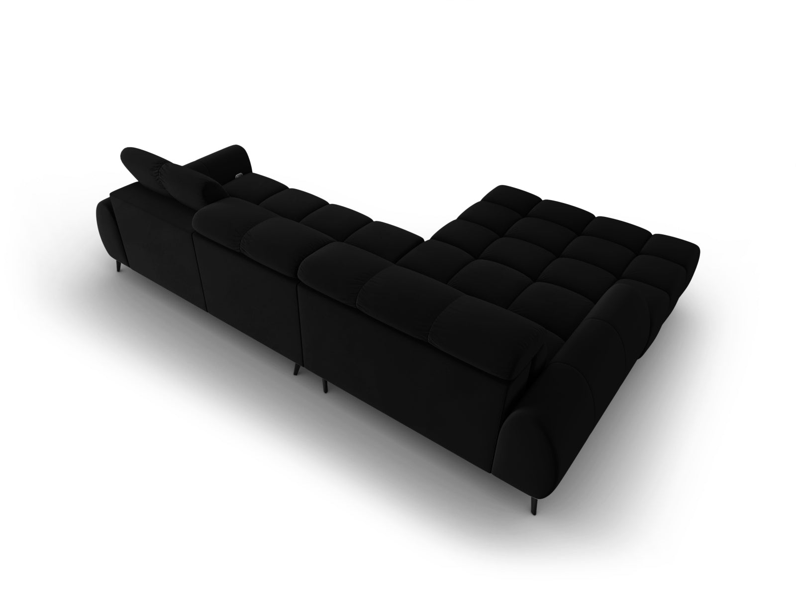Entdecken Sie das Alyse Velour Electric Ecksofa links von Micadoni – ein stilvolles 5-Sitzer Sofa, das Komfort und modernes Design perfekt kombiniert.