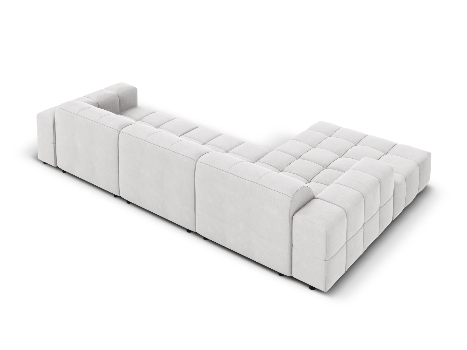 Erleben Sie das elegante Jennifer Velour links Ecksofa 4 Sitzer von Micadoni – hochwertiger Velours, zeitgemässes Design und unvergleichlicher Komfort für Ihr Zuhause.