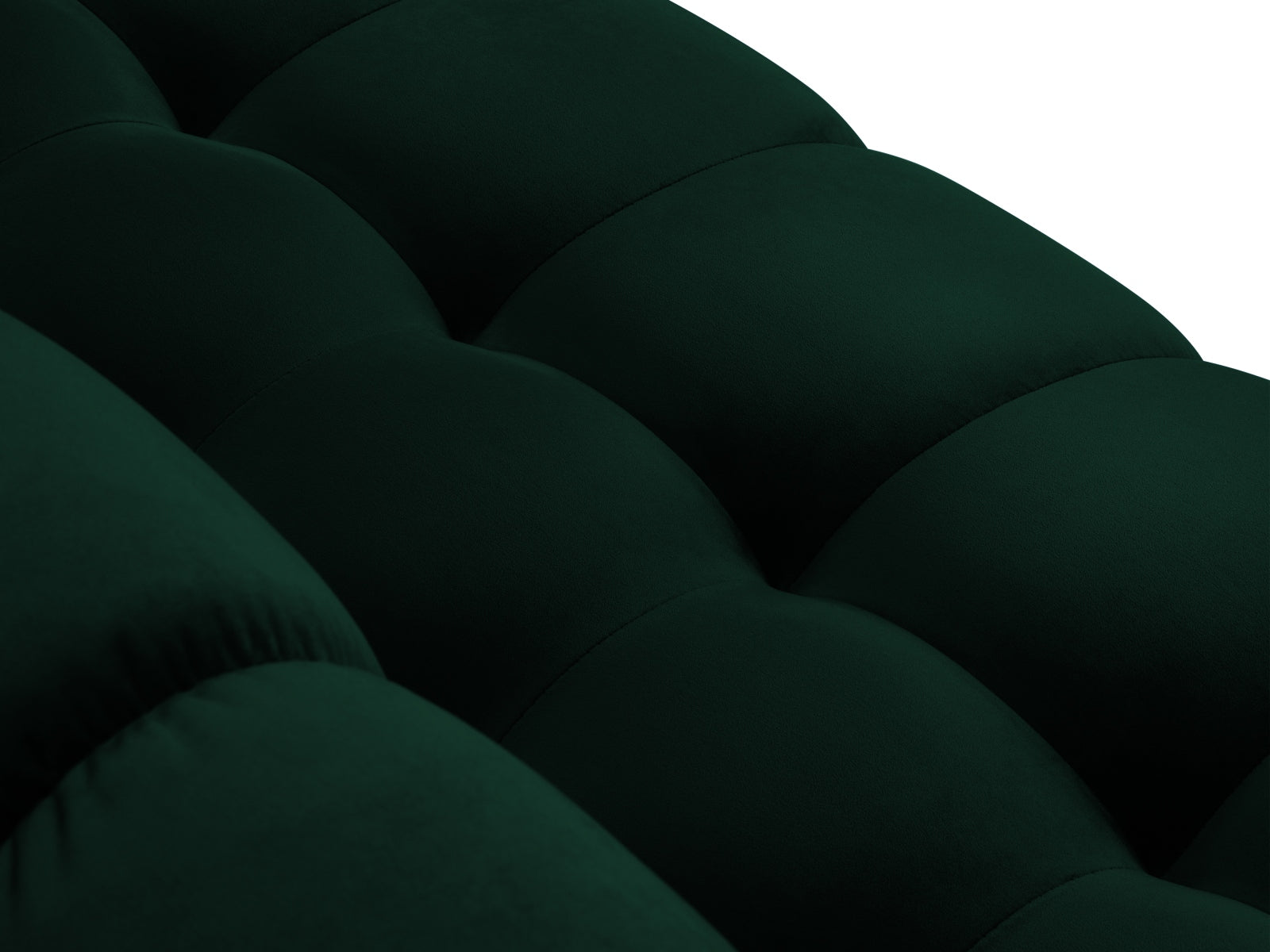 Mamaia Velour Ecksofa links 5 Sitzer in Bottle Green/Schwarz präsentiert im Onlineshop von KAQTU Design AG. Ecksofa links ist von Micadoni