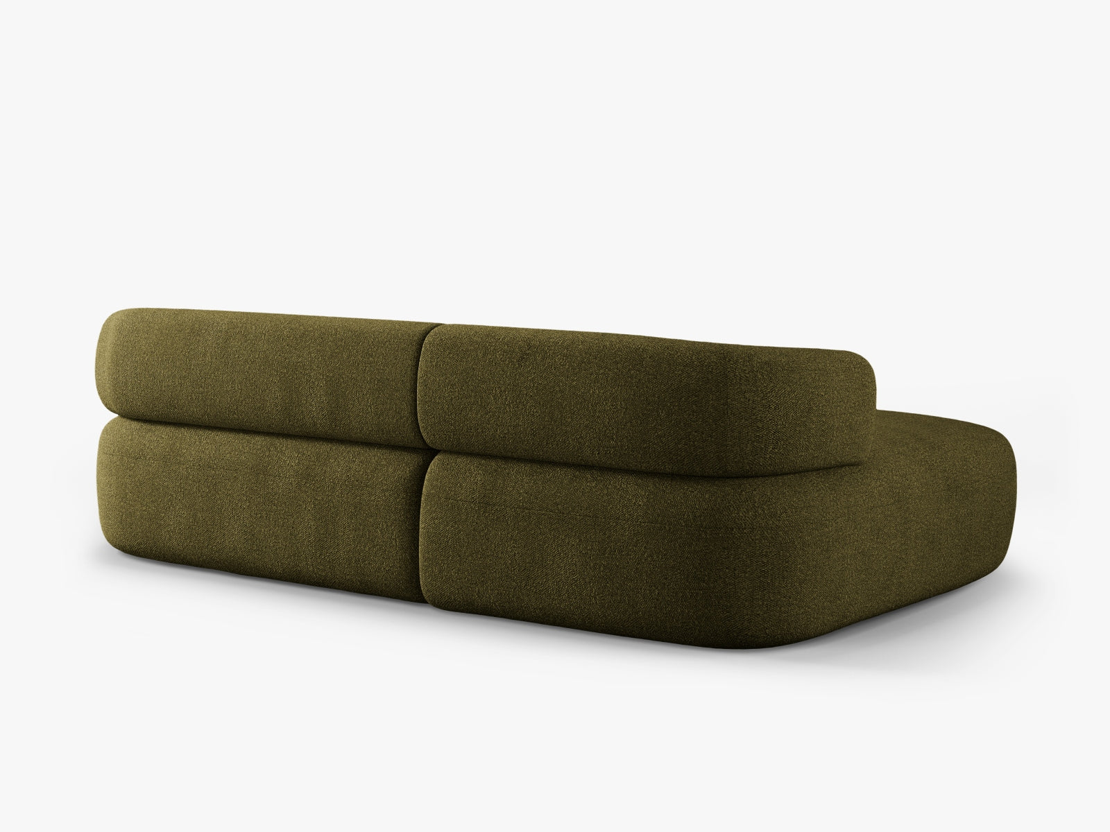Jenny Boucle Ecksofa links 5 Sitzer in Green präsentiert im Onlineshop von KAQTU Design AG. Ecksofa links ist von Micadoni