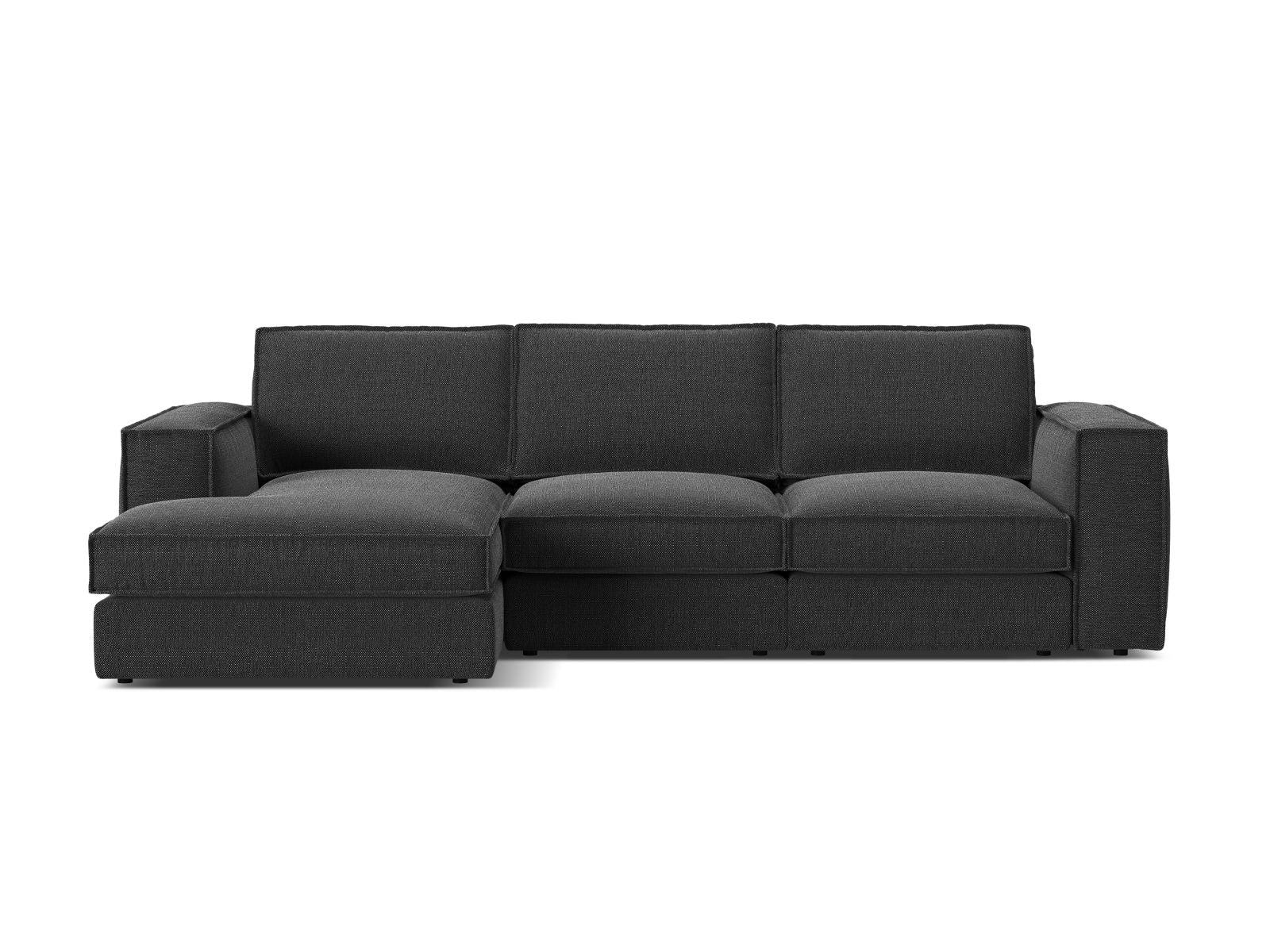 3-Sitzer Ecksofa links modular Pola in Black-Babel präsentiert im Onlineshop von KAQTU Design AG. Ecksofa links ist von Micadoni