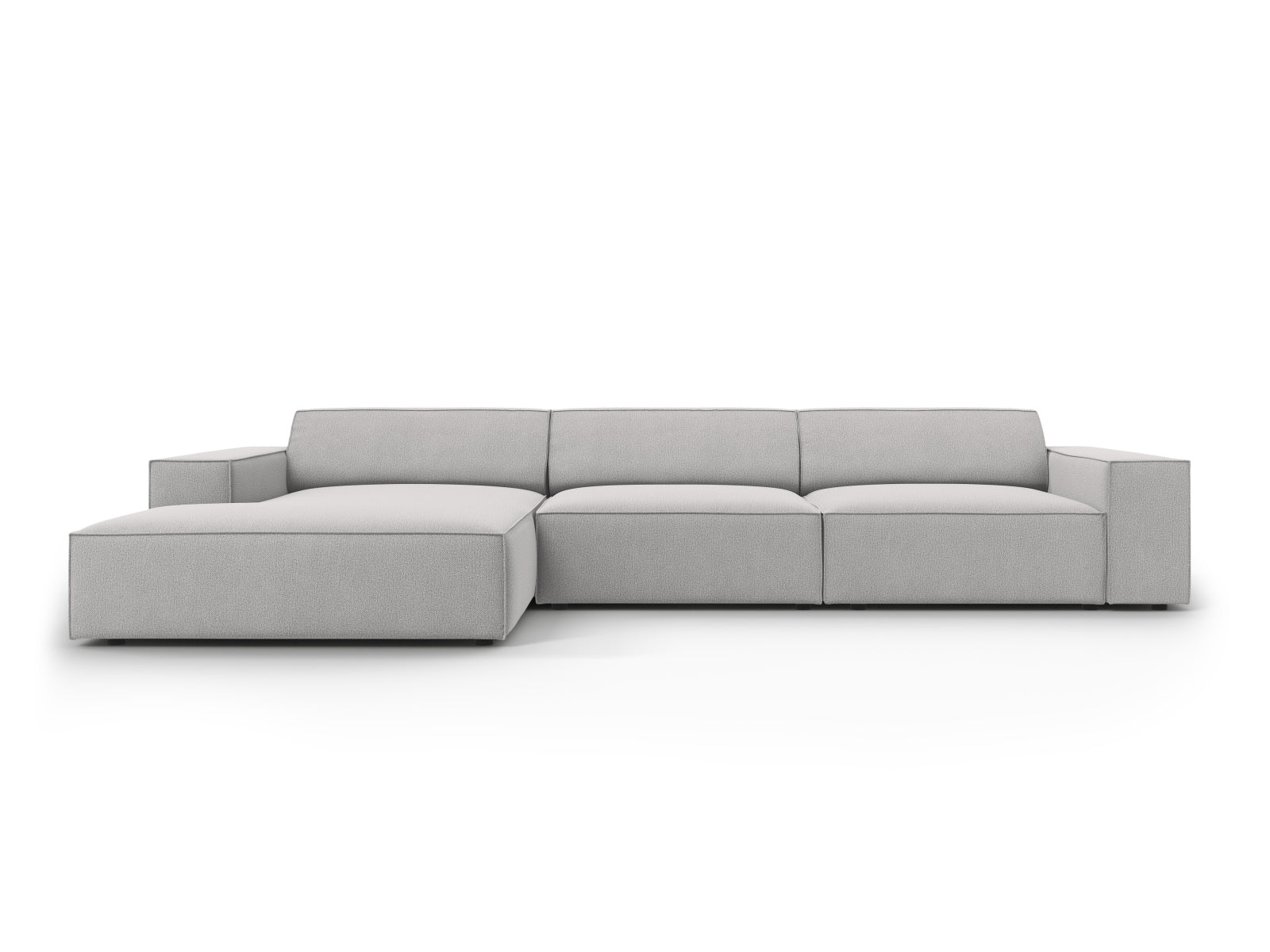 Jodie Modulares Ecksofa links 4 Sitzer in Light Grey präsentiert im Onlineshop von KAQTU Design AG. Ecksofa links ist von Micadoni