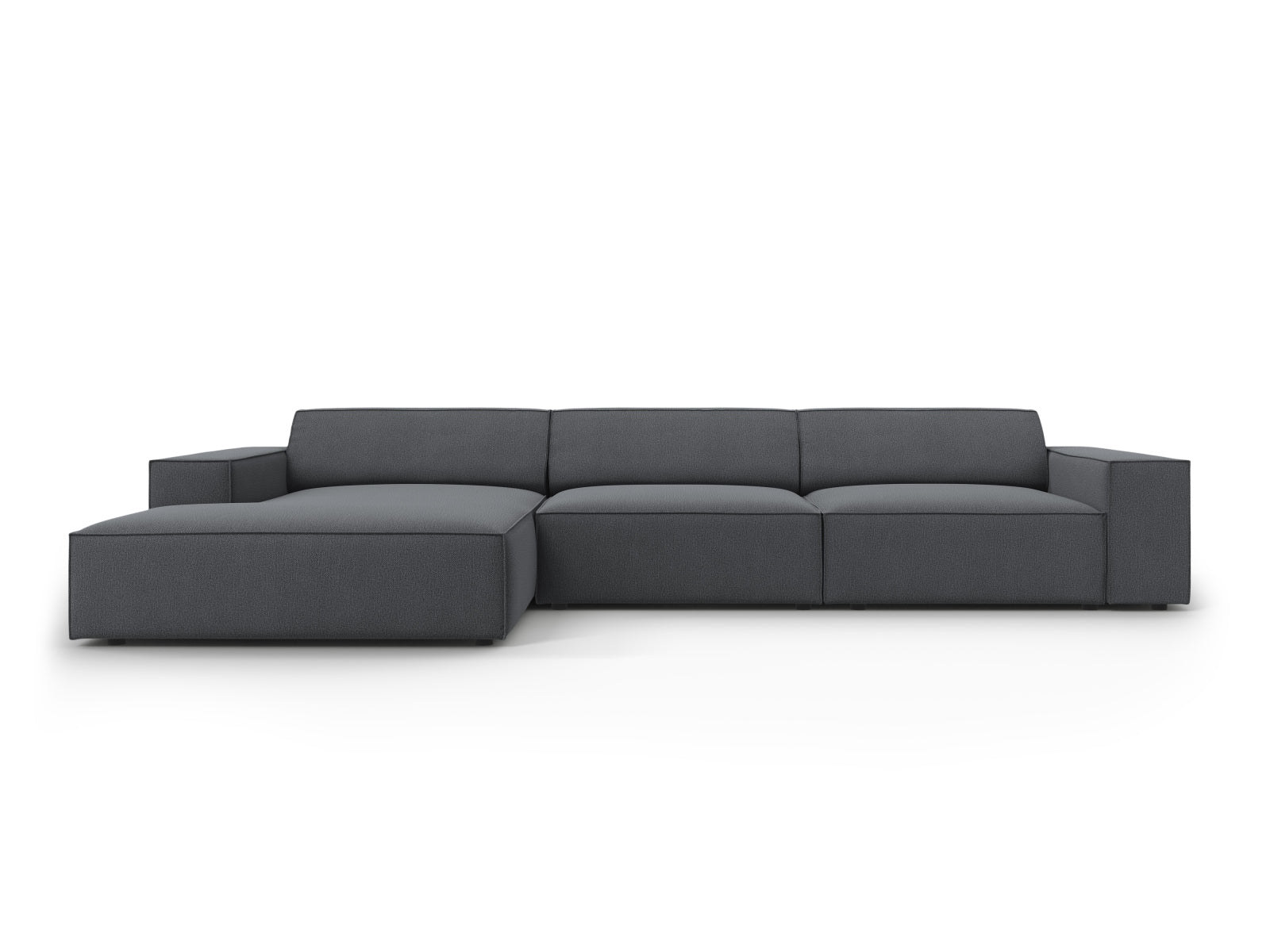 Jodie Modulares Ecksofa links 4 Sitzer in Dark Grey präsentiert im Onlineshop von KAQTU Design AG. Ecksofa links ist von Micadoni