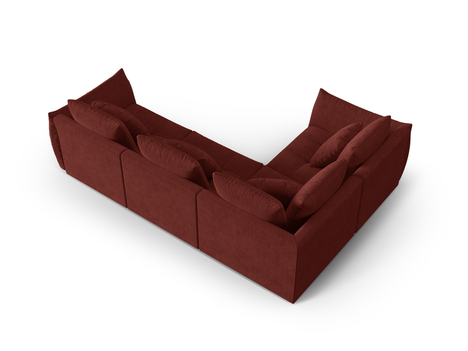 Erleben Sie das Bloom Modulare Ecksofa links 3 Sitzer von Micadoni – ein stilvolles Velourssofa, das modernen Komfort und Eleganz perfekt kombiniert.