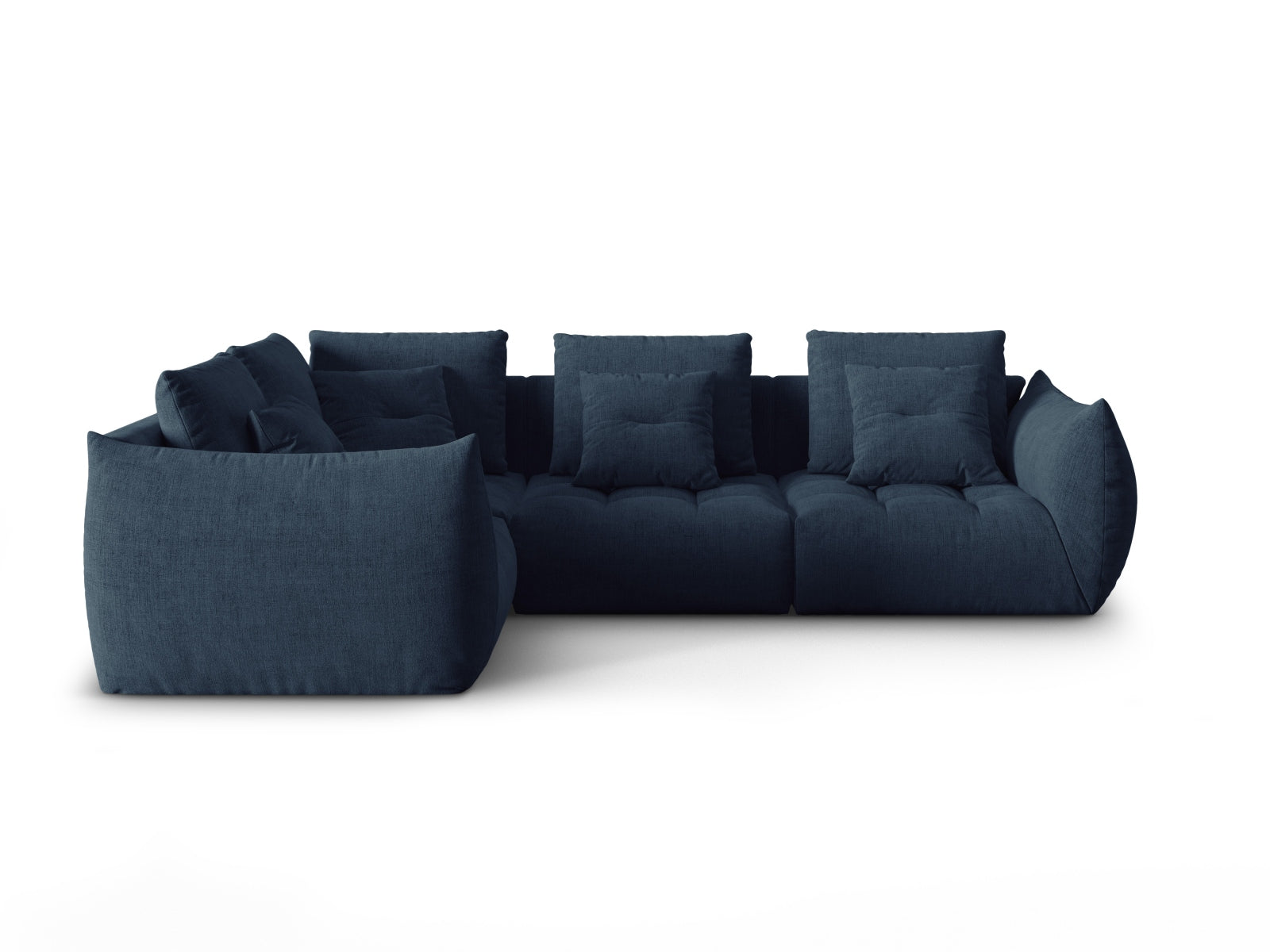 Bloom Modulares Ecksofa links 3 Sitzer in Dark Blue präsentiert im Onlineshop von KAQTU Design AG. Ecksofa links ist von Micadoni