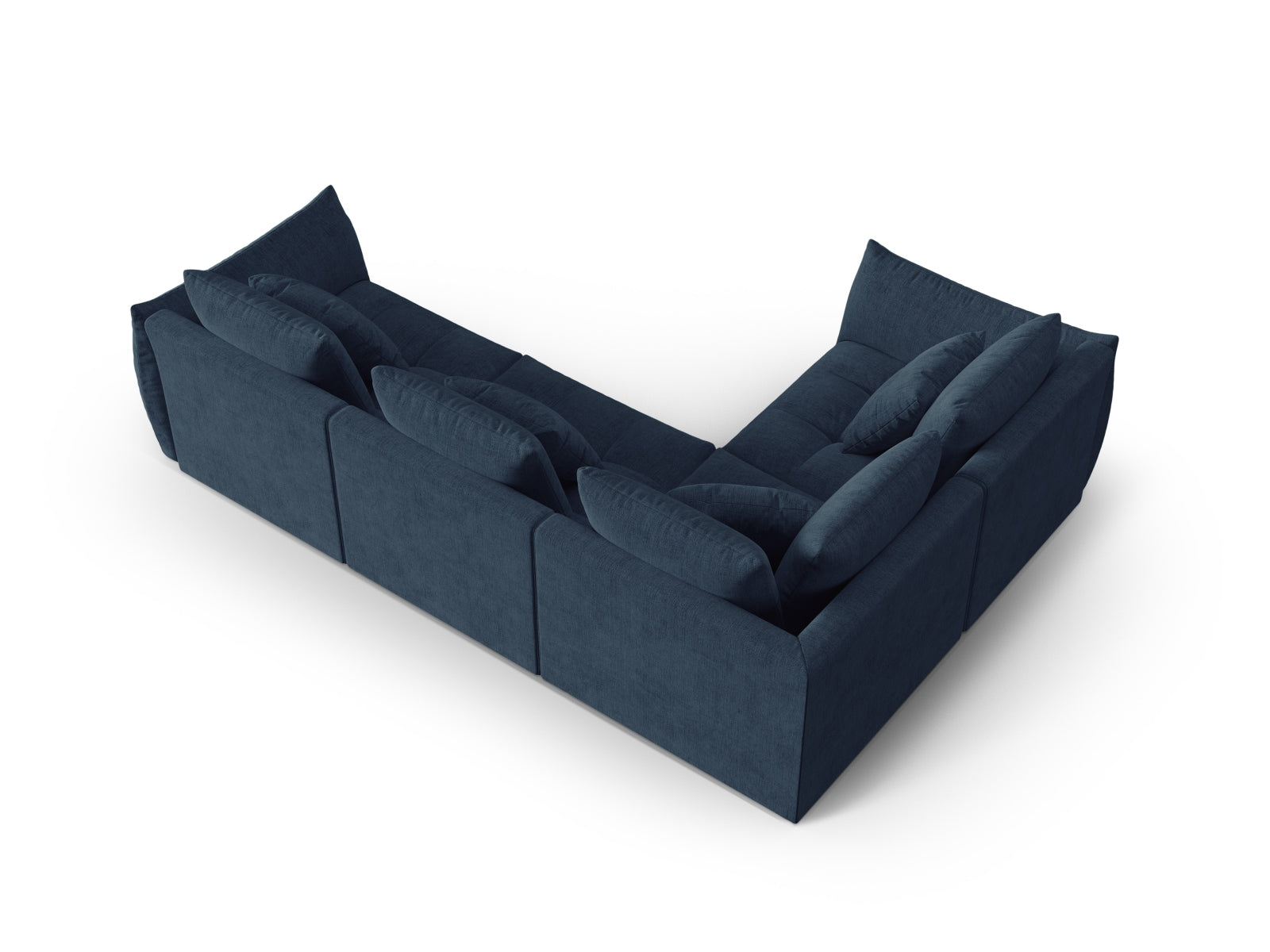 Erleben Sie das Bloom Modulare Ecksofa links 3 Sitzer von Micadoni – ein stilvolles Velourssofa, das modernen Komfort und Eleganz perfekt kombiniert.