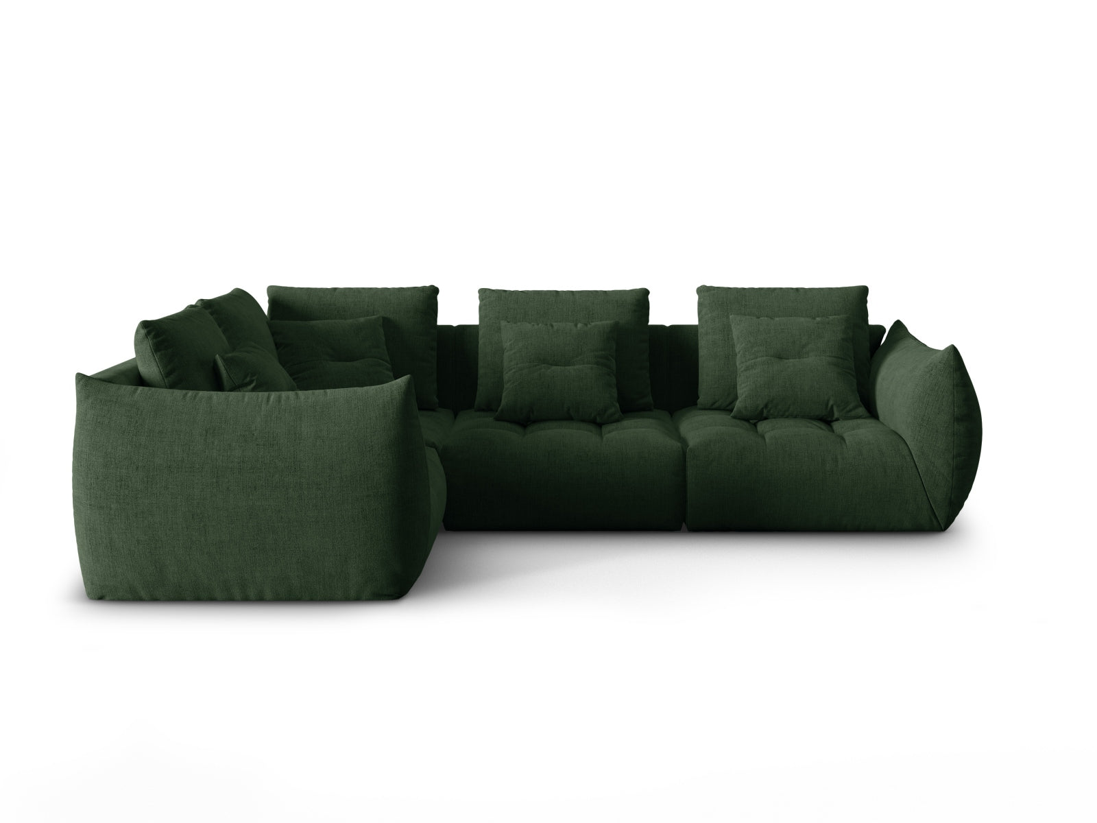 Bloom Modulares Ecksofa links 3 Sitzer in Moss Green präsentiert im Onlineshop von KAQTU Design AG. Ecksofa links ist von Micadoni