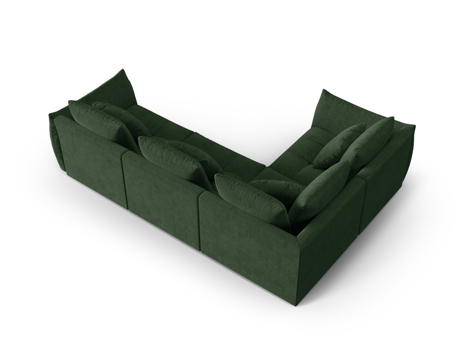 Erleben Sie das Bloom Modulare Ecksofa links 3 Sitzer von Micadoni – ein stilvolles Velourssofa, das modernen Komfort und Eleganz perfekt kombiniert.