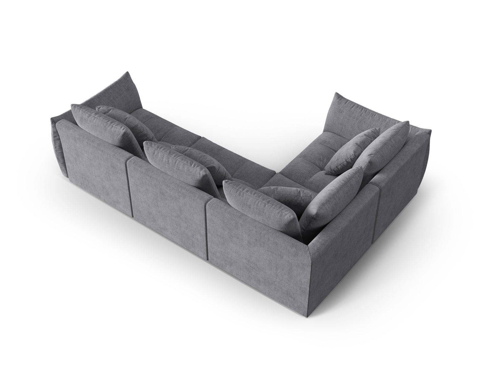 Erleben Sie das Bloom Modulare Ecksofa links 3 Sitzer von Micadoni – ein stilvolles Velourssofa, das modernen Komfort und Eleganz in Ihr Zuhause bringt.