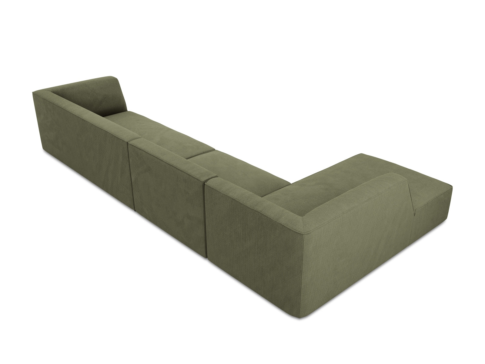 Ruby Modulares Ecksofa links 5 Sitzer in Green präsentiert im Onlineshop von KAQTU Design AG. Ecksofa links ist von Micadoni