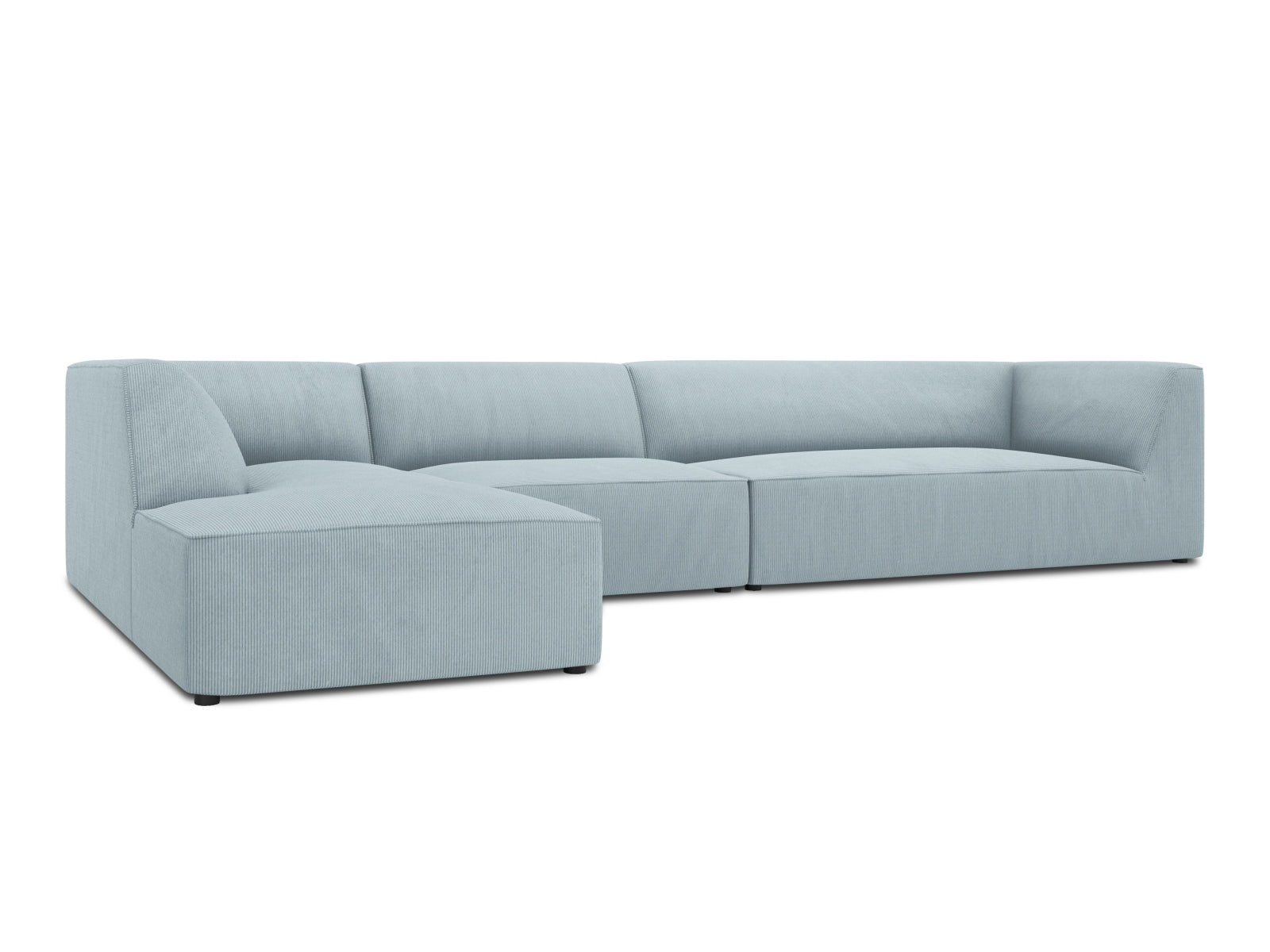 Ruby Modulares Ecksofa links 5 Sitzer in Light Blue präsentiert im Onlineshop von KAQTU Design AG. Ecksofa links ist von Micadoni
