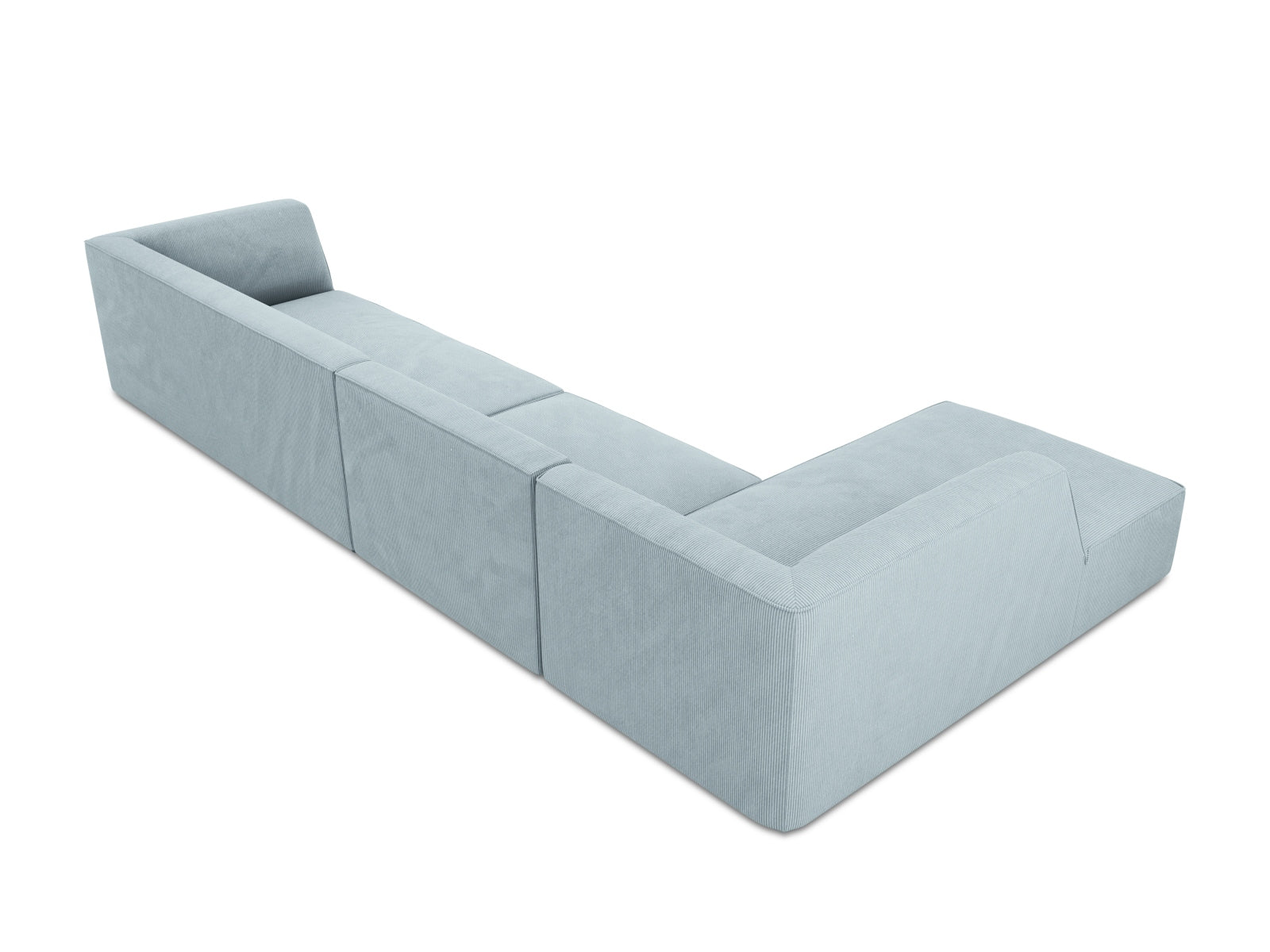 Ruby Modulares Ecksofa links 5 Sitzer in Light Blue präsentiert im Onlineshop von KAQTU Design AG. Ecksofa links ist von Micadoni