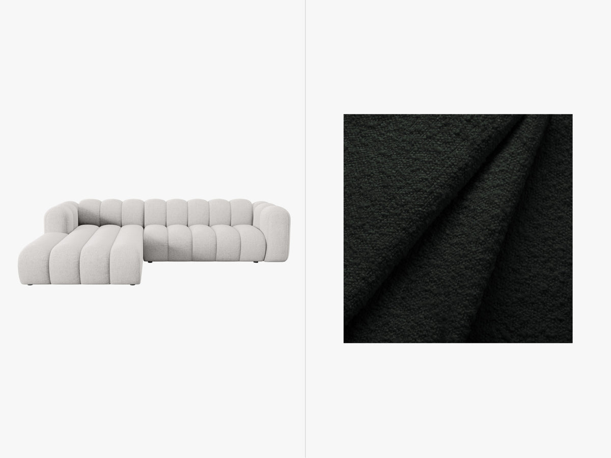 Lupine Modulares Ecksofa links 4 Sitzer in Black-Baloo präsentiert im Onlineshop von KAQTU Design AG. Ecksofa links ist von Micadoni