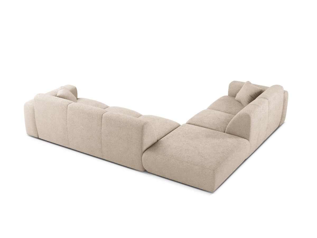 Molino Boucle Ecksofa links 6 Sitzer in Beige-Baloo präsentiert im Onlineshop von KAQTU Design AG. Ecksofa links ist von Micadoni
