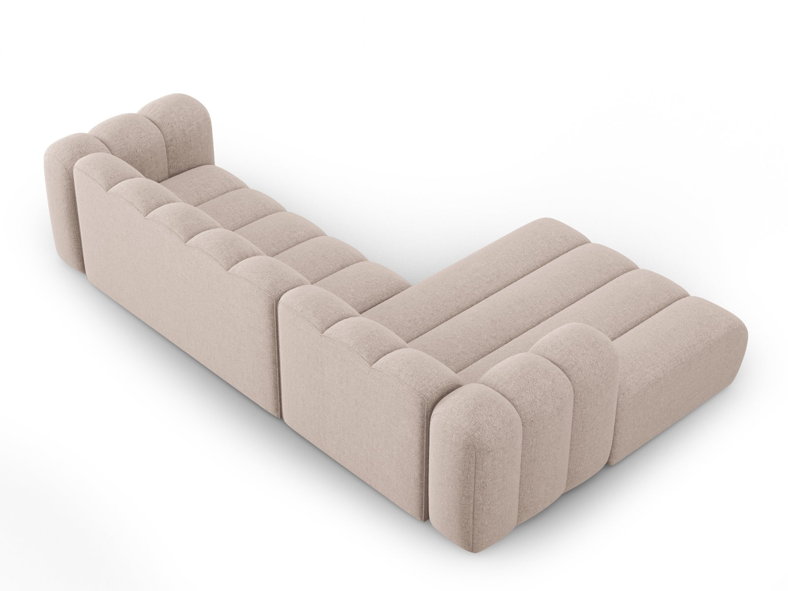 Lupine Modulares Ecksofa links 4 Sitzer in Beige präsentiert im Onlineshop von KAQTU Design AG. Ecksofa links ist von Micadoni