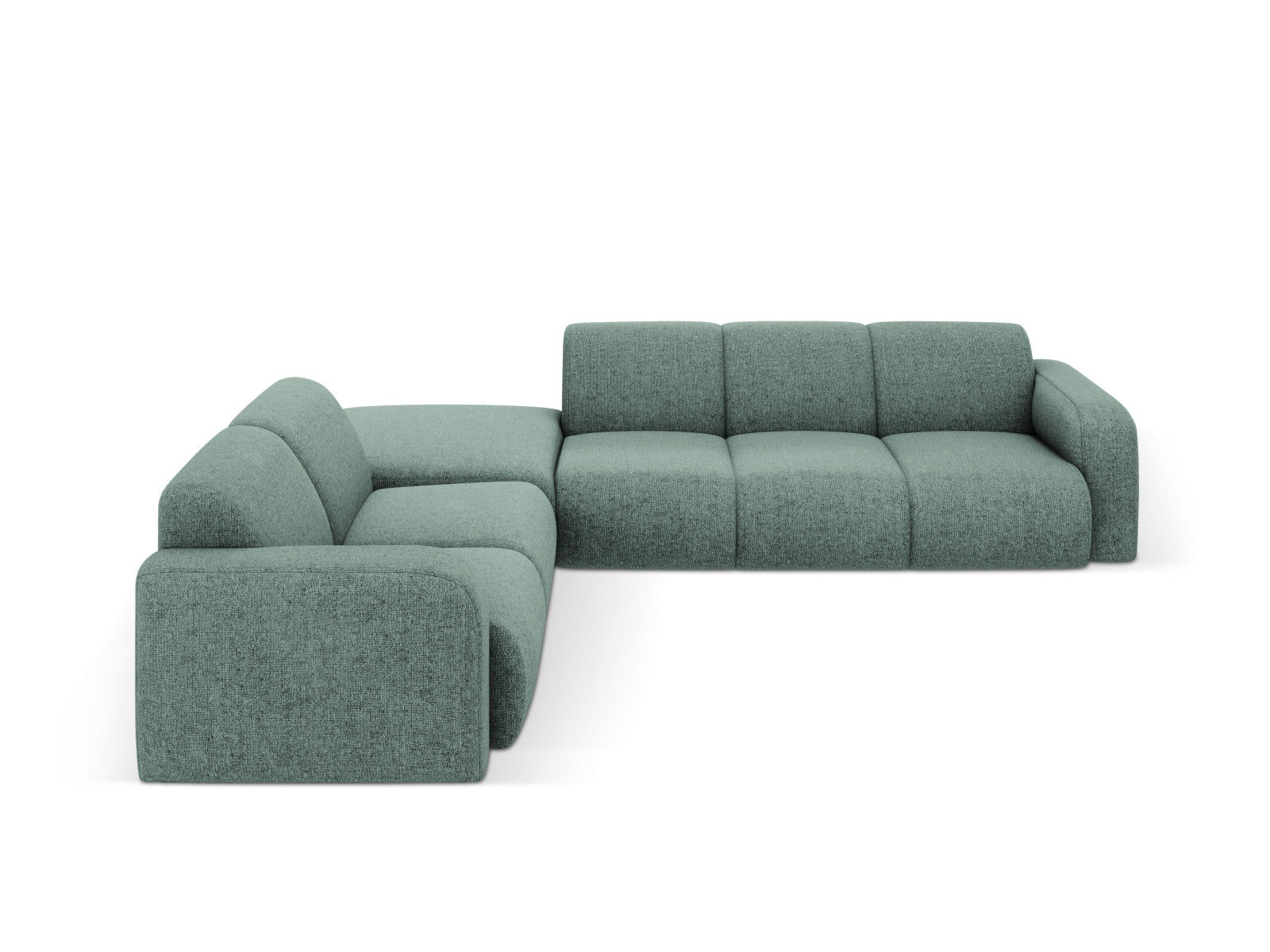 Molino Ecksofa links 6 Sitzer in Petrol präsentiert im Onlineshop von KAQTU Design AG. Ecksofa links ist von Micadoni