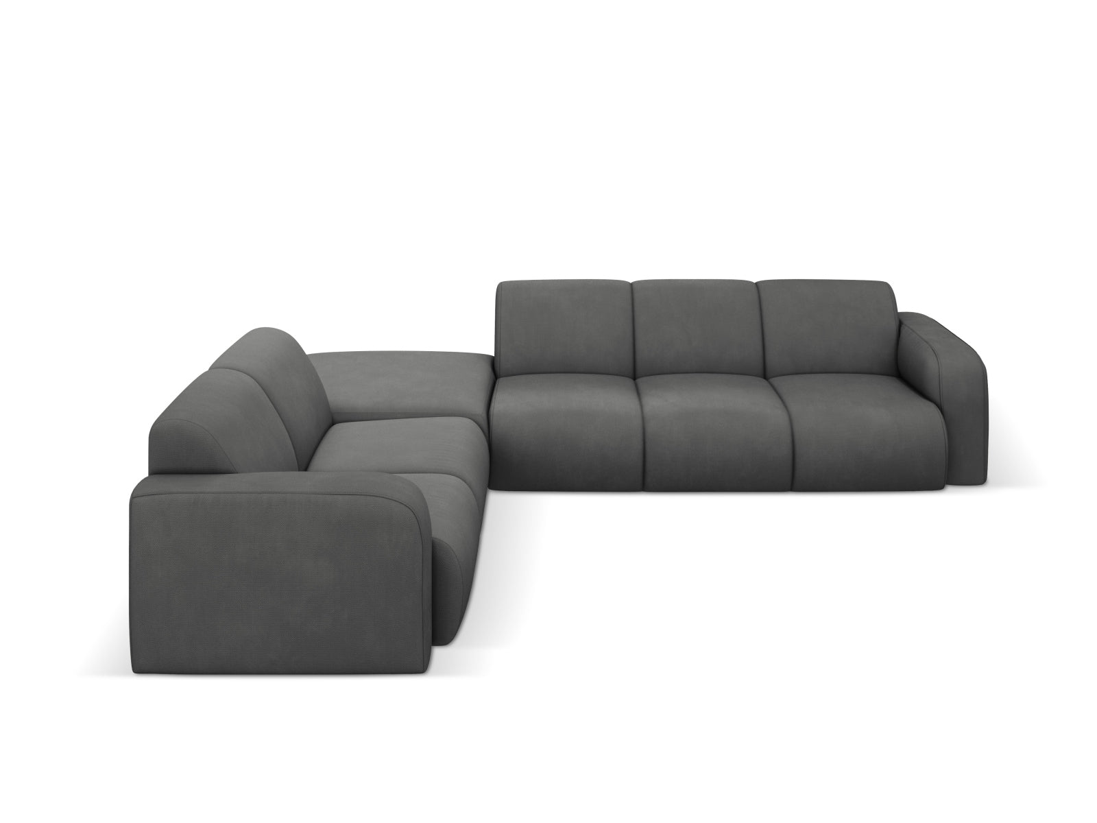 Molino Ecksofa links 6 Sitzer in Dark Grey-Rebel präsentiert im Onlineshop von KAQTU Design AG. Ecksofa links ist von Micadoni