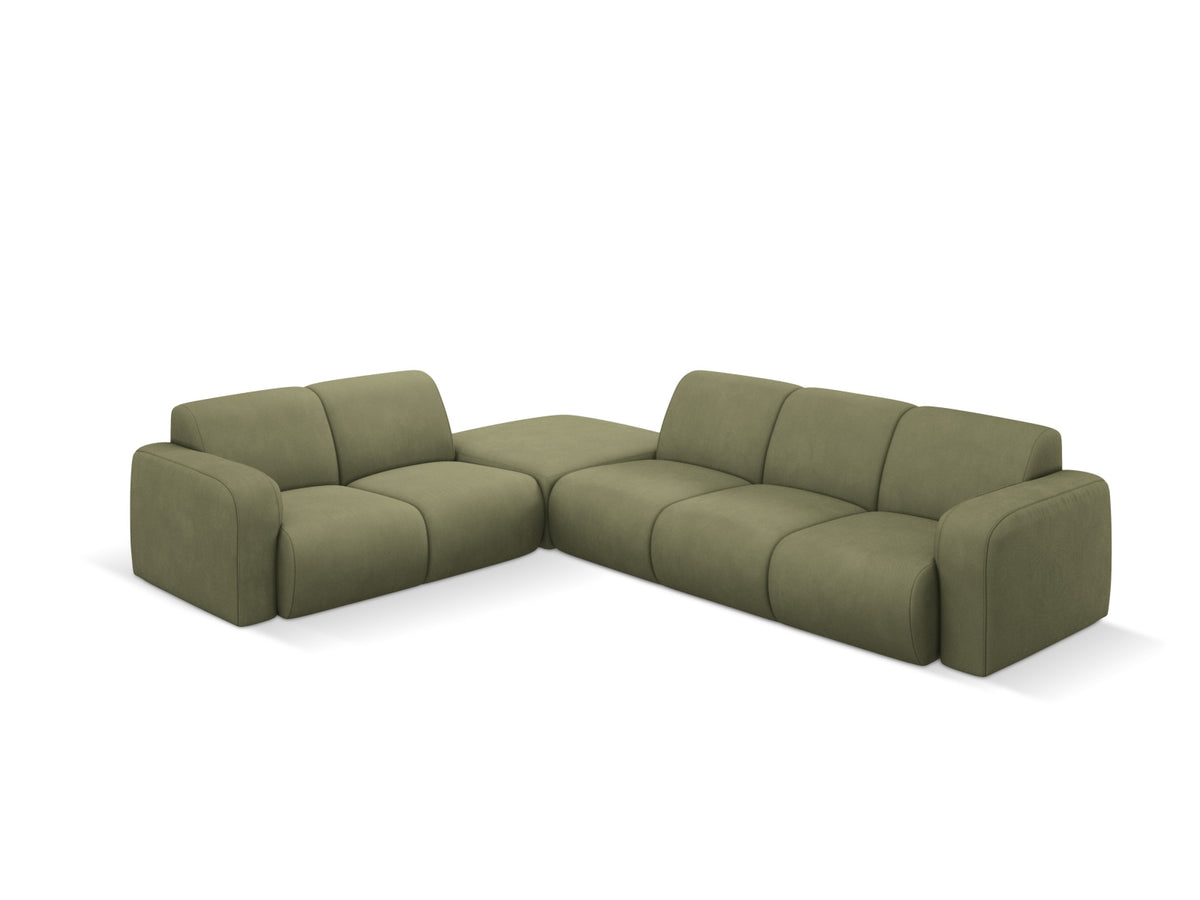Molino Ecksofa links 6 Sitzer in Light Green-Rebel präsentiert im Onlineshop von KAQTU Design AG. Ecksofa links ist von Micadoni
