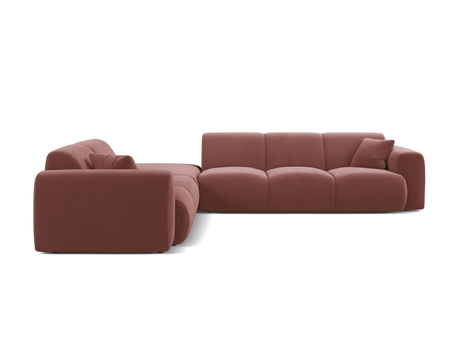 Elegantes 6-Sitzer Ecksofa links Molino in stilvollem Design, ideal für moderne Wohnräume, erhältlich bei KAQTU Design AG.
