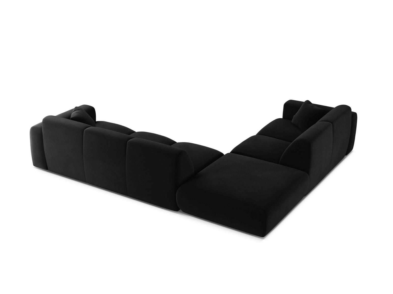 Elegantes 6-Sitzer Ecksofa links Molino in modernem Design, ideal für entspannte Stunden und gesellige Runden im Wohnzimmer.